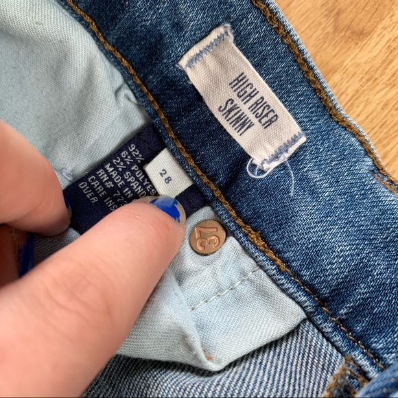 Madewell High rise Skinny Jeans size 28 - Picture 3 of 6